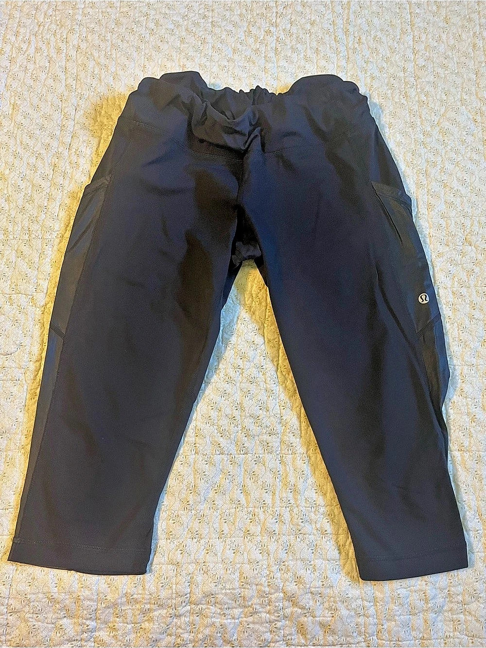 lululemon Align Ruched-Leg Crop Pant Black Size 12